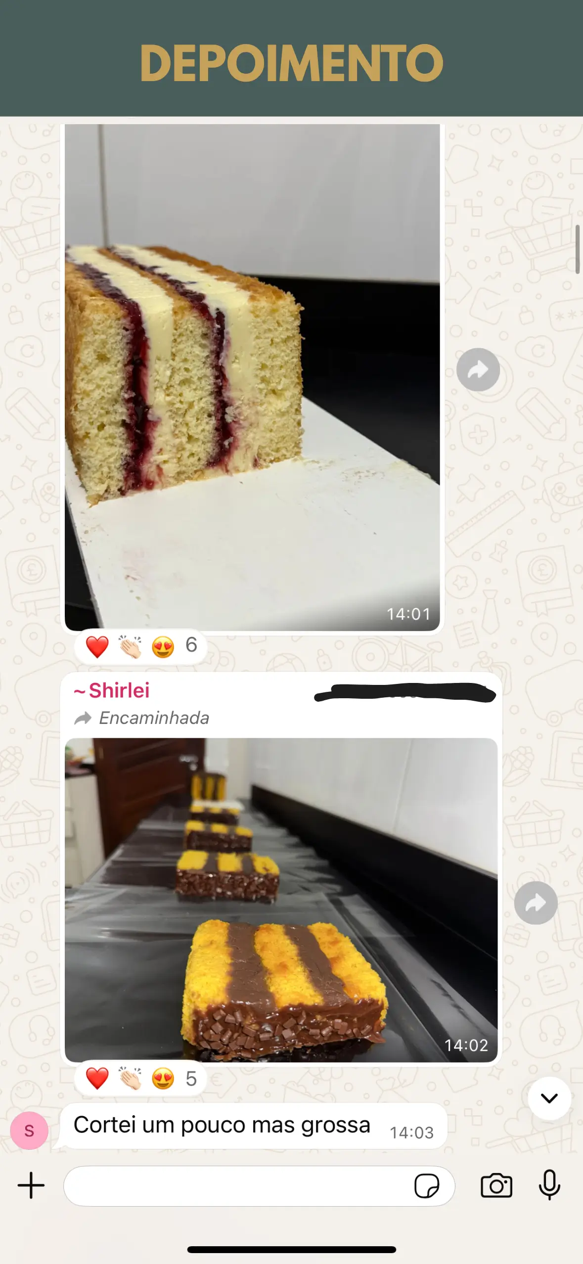 Depoimento aluna Giseli