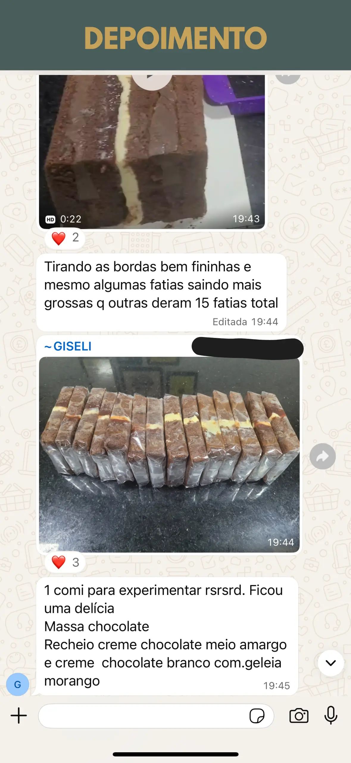 Depoimento aluna Edna